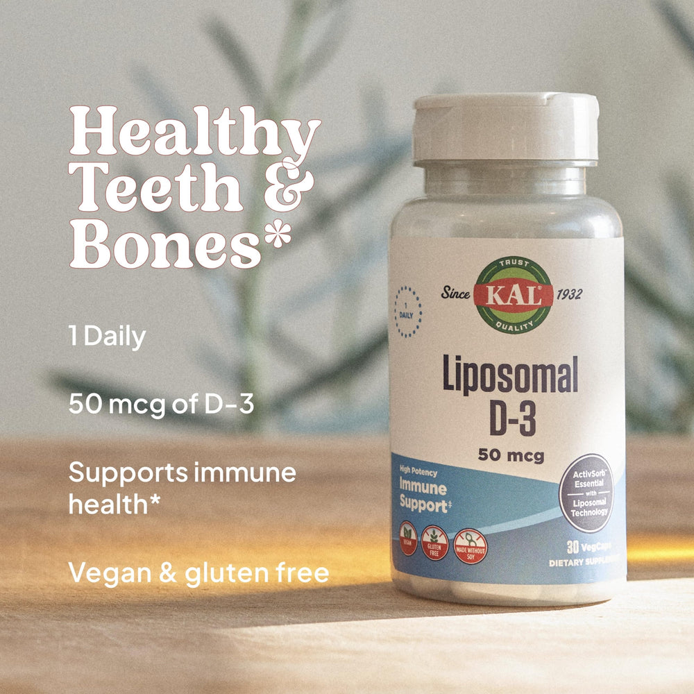 Ingredient and liposomal technology panel for Vitamin D3 50 mcg