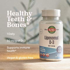 Ingredient and liposomal technology panel for Vitamin D3 50 mcg