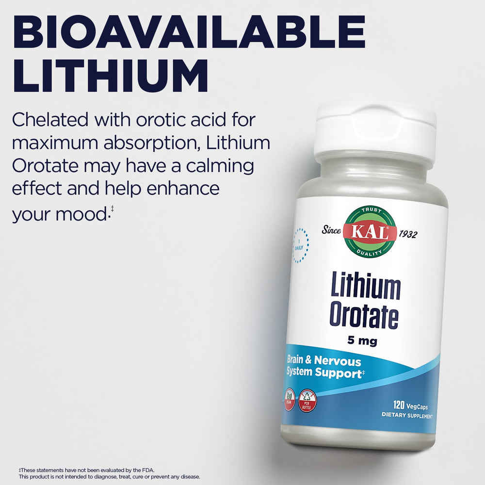 Vegan-friendly lithium orotate VegCaps