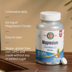 Vegan, sugar-free magnesium chewables packaging