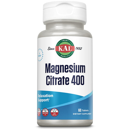 KAL Magnesium Citrate 400mg ActivTabs bottle front