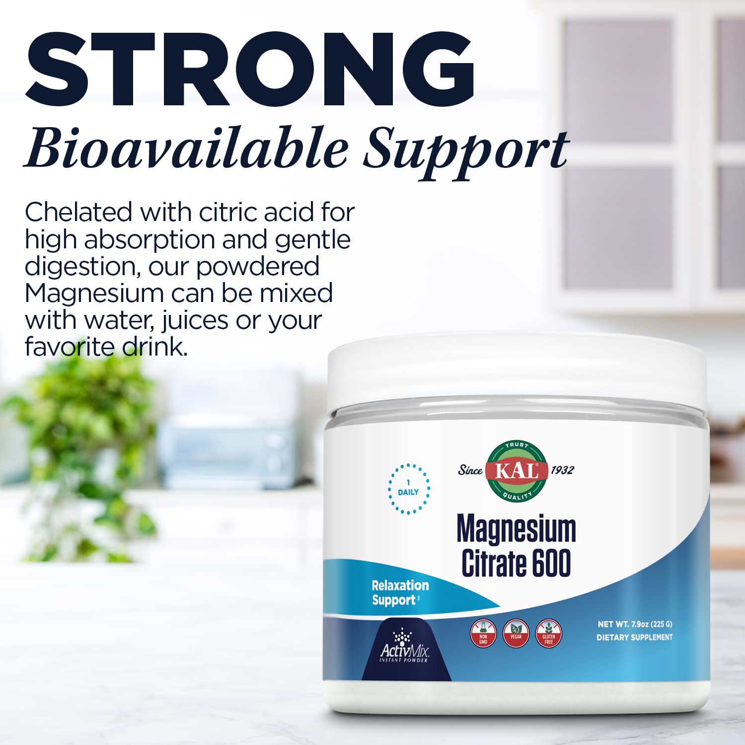 Label highlighting vegan, non-GMO, and gluten-free attributes