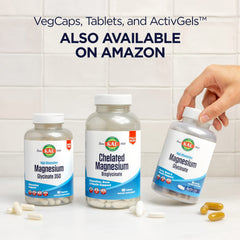 KAL 240-count magnesium glycinate bottle on white background