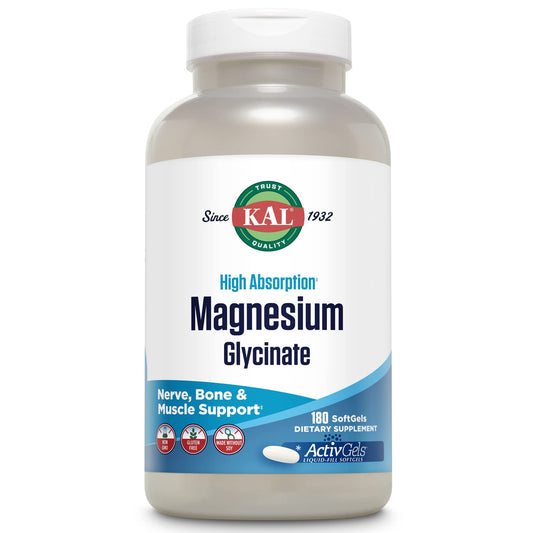 KAL Magnesium Glycinate ActivGels 315mg bottle