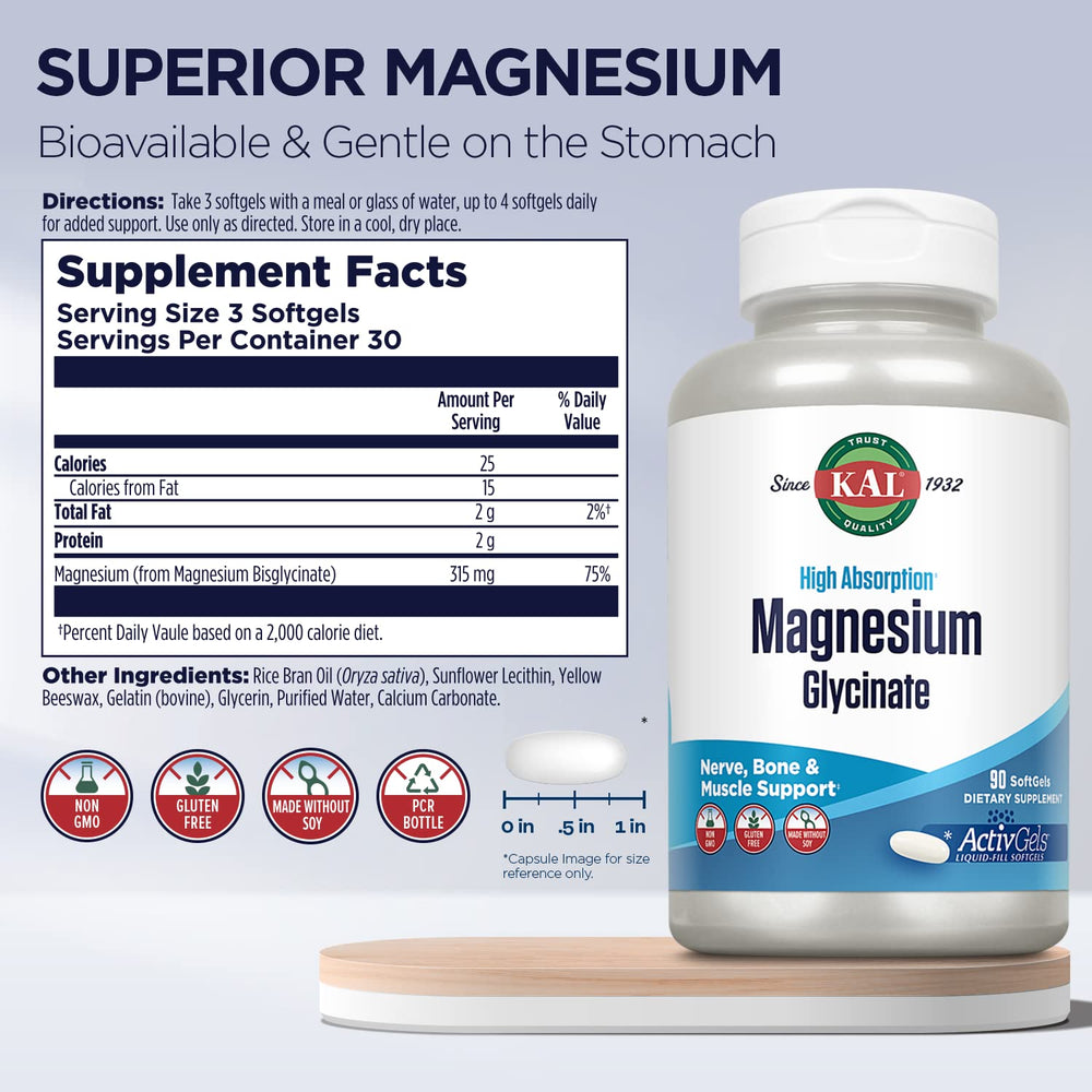 Close up of ActivGels 315mg label
