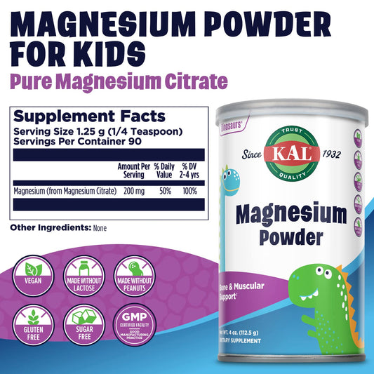 Serving scoop with magnesium powder for kids