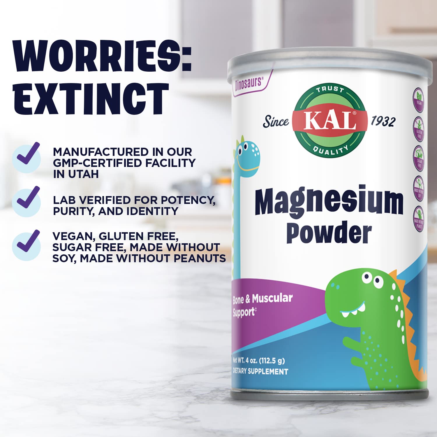 KAL Magnesium Powder bottle with scoop