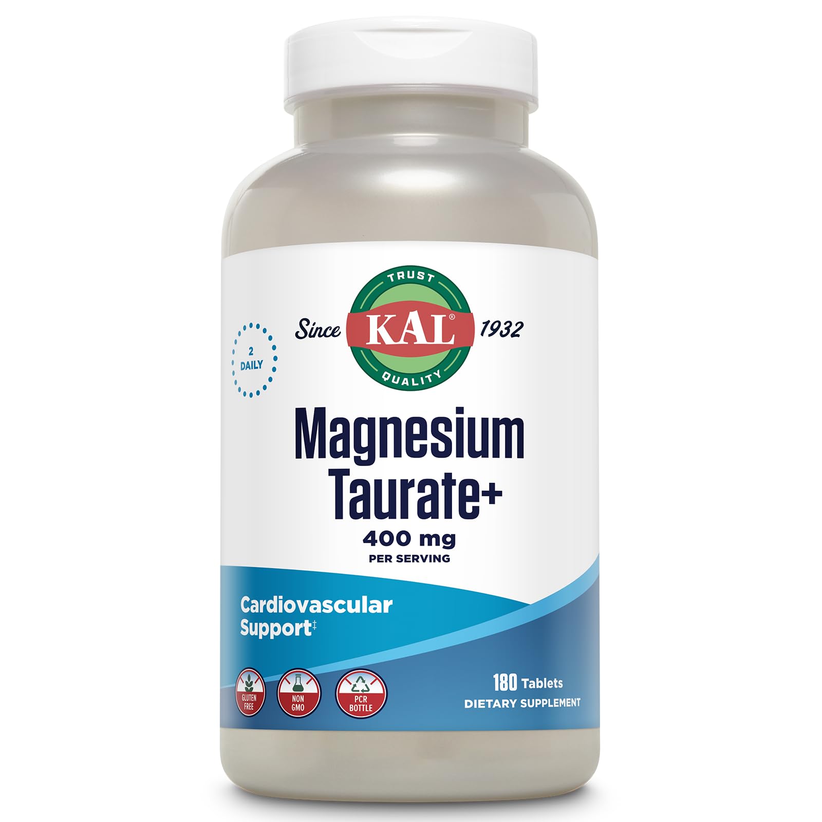 KAL Magnesium Taurate Plus 400mg bottle