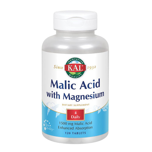 Kal Malic Acid with Magnesium Tablets bottle - front view