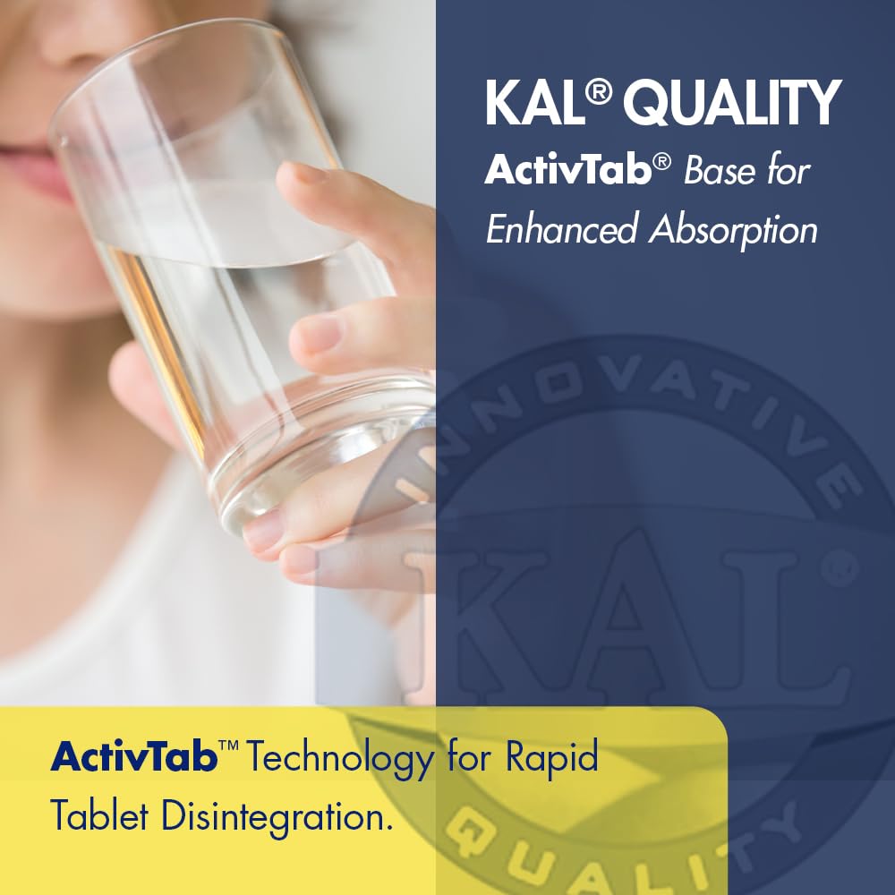 Supplement facts panel for Kal Malic Acid with Magnesium