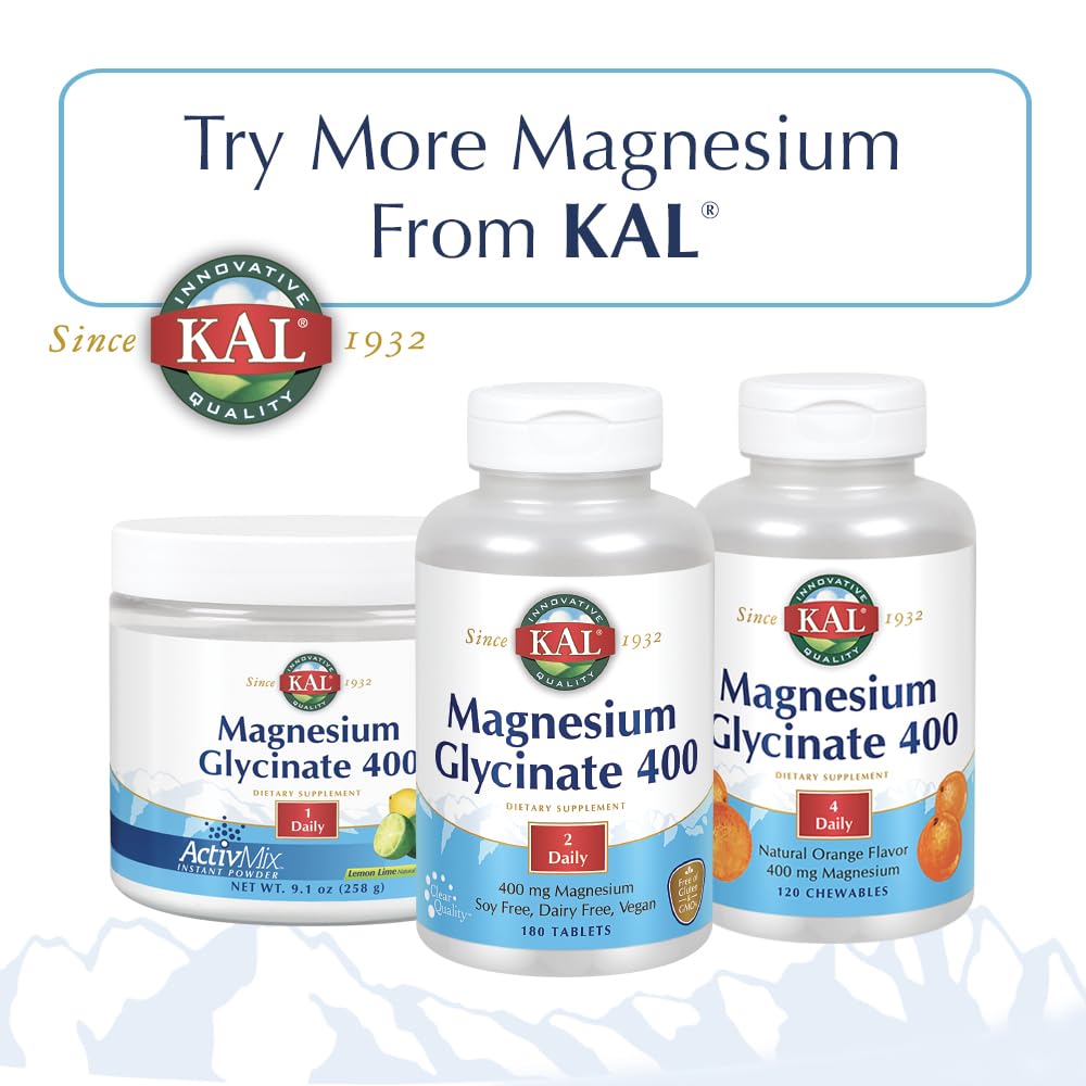 Two Kal Malic Acid with Magnesium Tablets bottles - 120 count per bottle, pack of 2