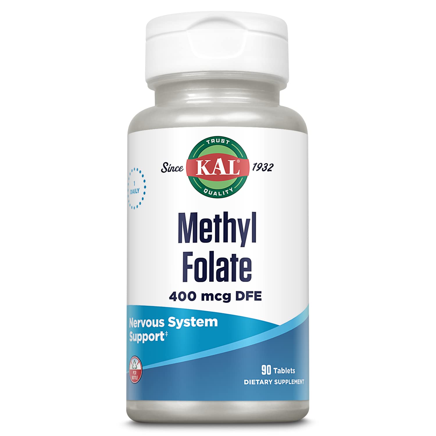 KAL Methyl Folate 400 mcg DFE bottle label