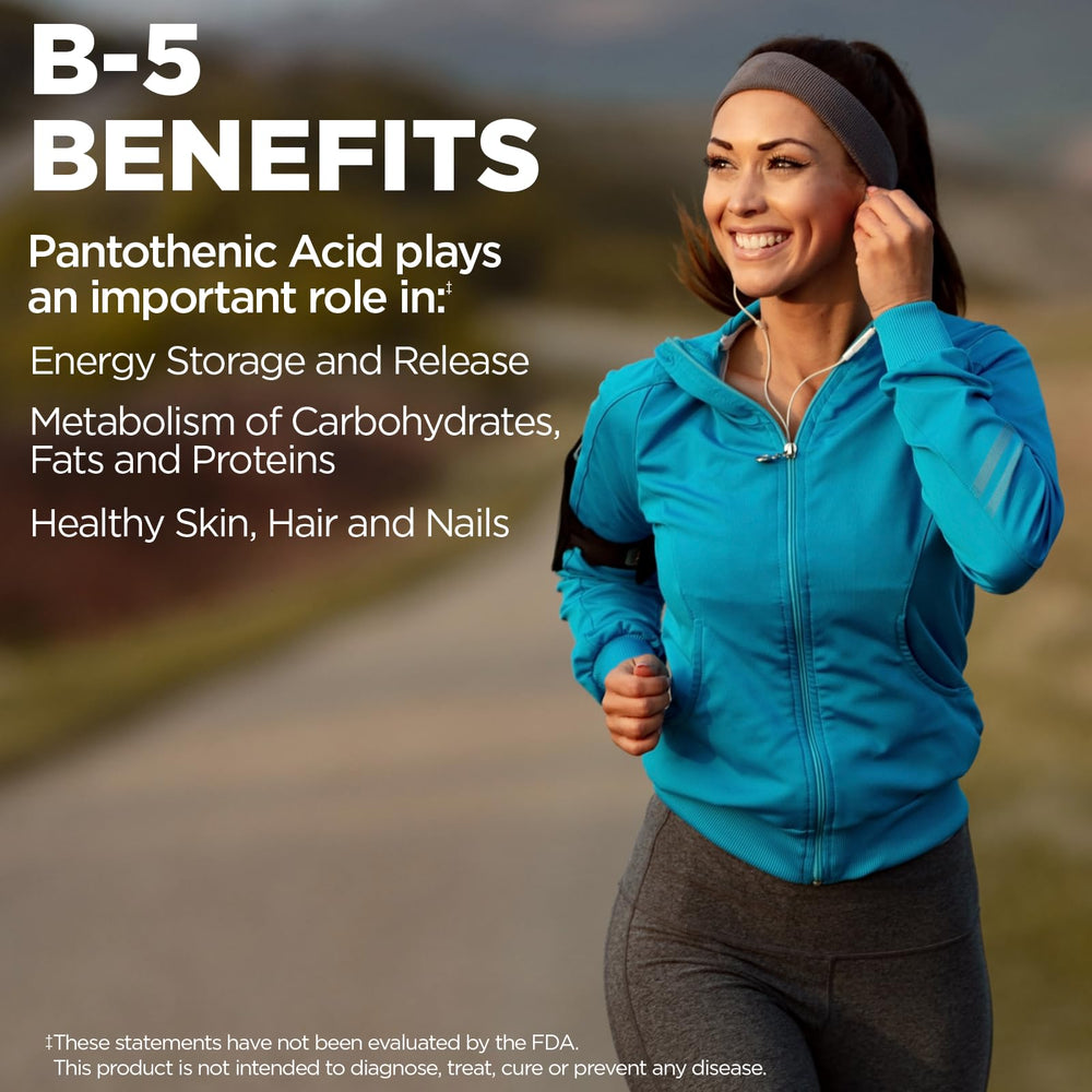 KAL Pantothenic Acid 1000mg bottle with cap