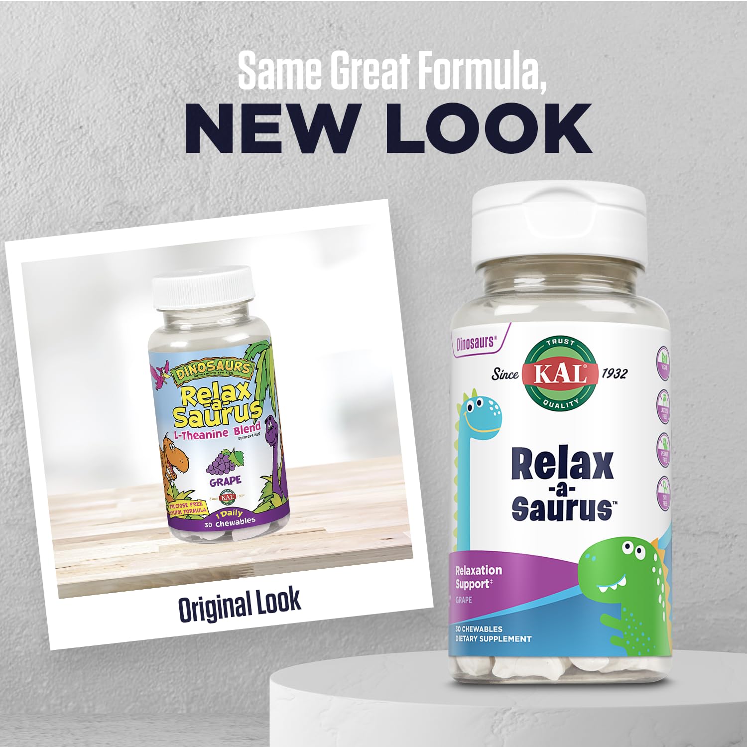 Grape-flavored chewables for kids