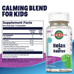 Close-up of L-Theanine 50 mg and herbal blend Chamomile, Green Tea, Passionflower
