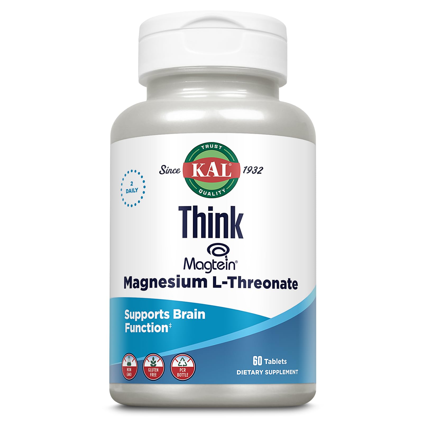 KAL Think Magnesium L-Threonate bottle and tablets
