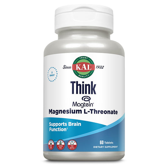 KAL Think Magnesium L-Threonate bottle and tablets
