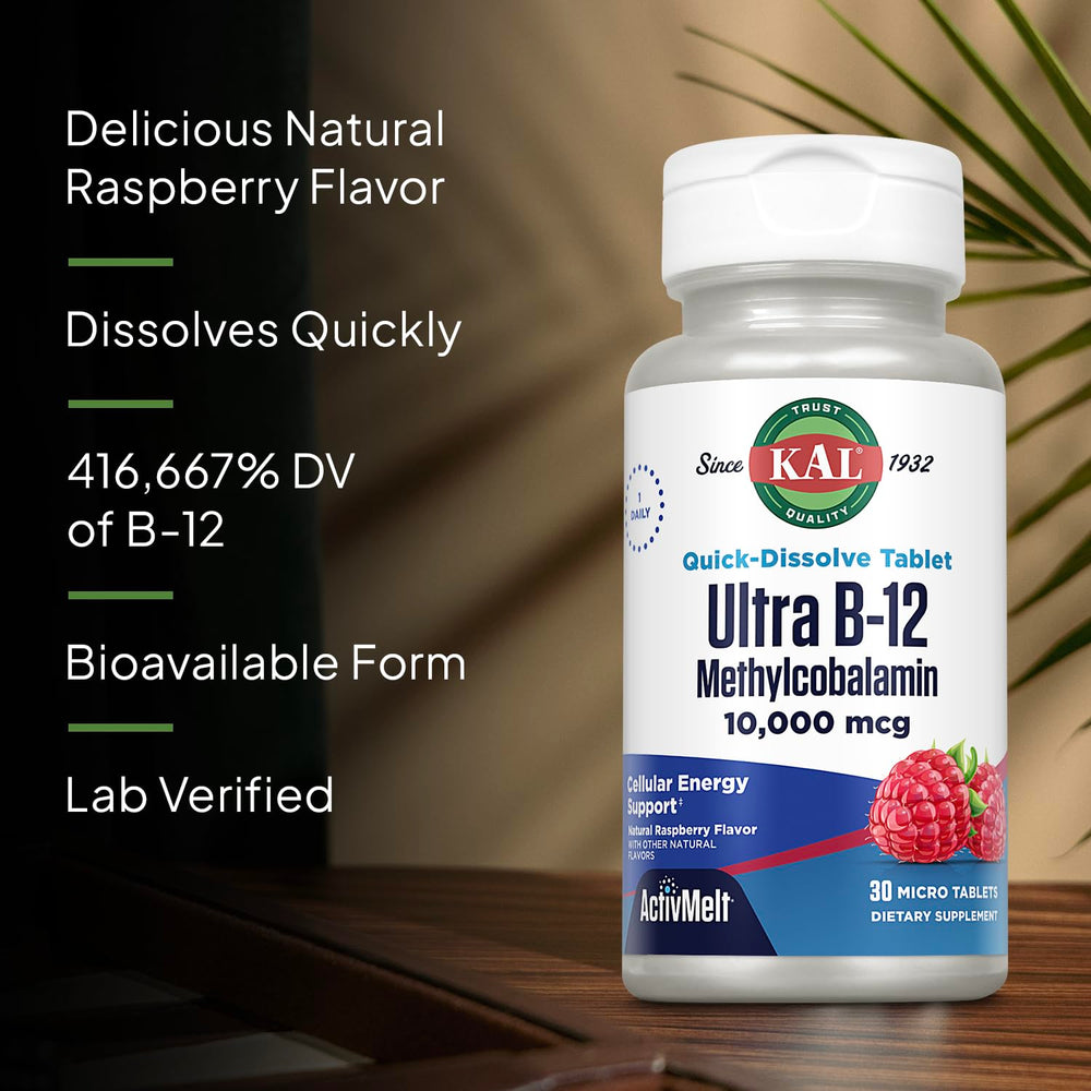 KAL Ultra B12 product packaging and label
