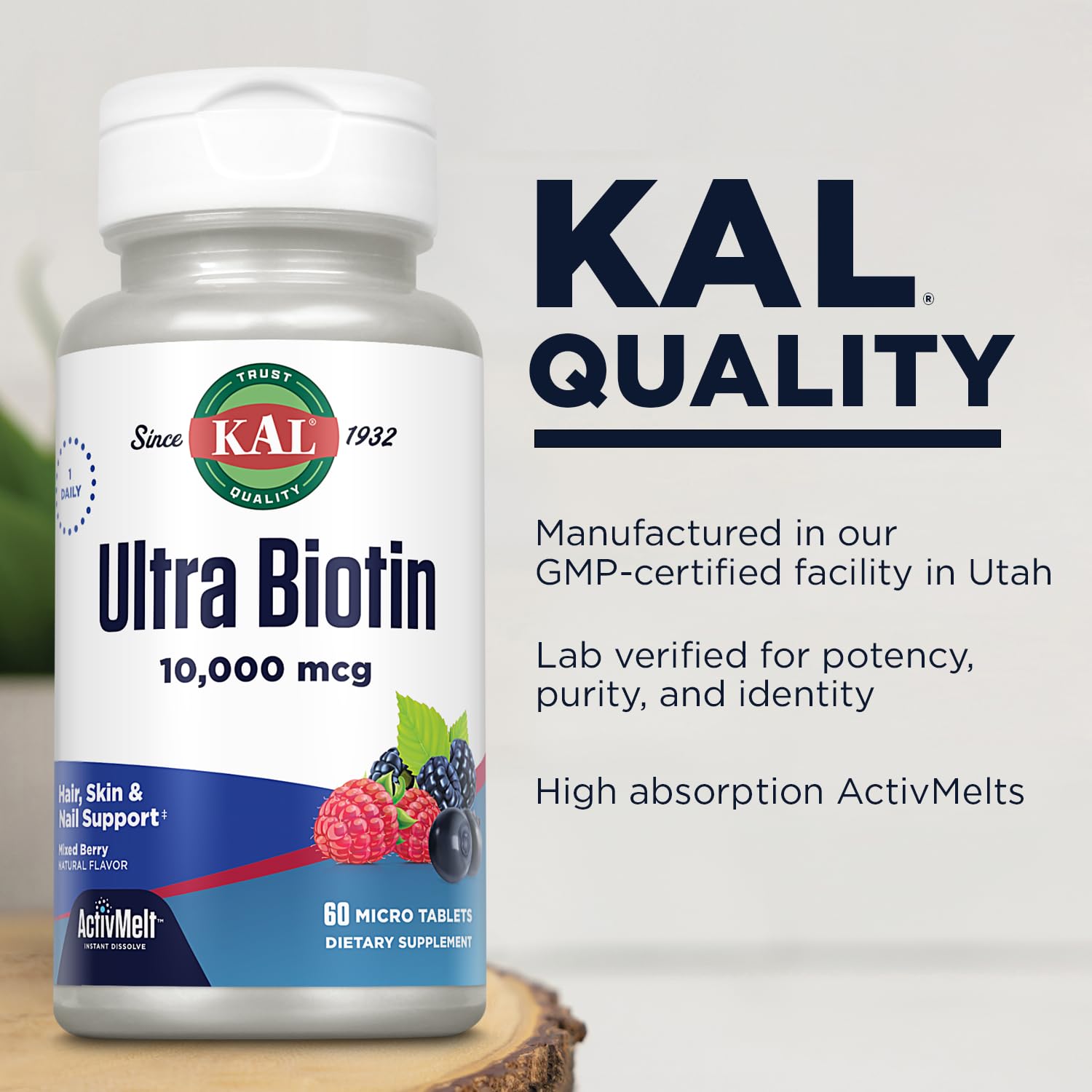 Biotin ActivMelt dissolving in the mouth
