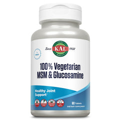 Bottle of KAL 100% Vegetarian MSM & Glucosamine