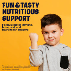 Close-up of vitamin D3 per chewable showing 400 IU (10 mcg) on the label