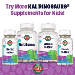 Front packaging of KAL Vitamin D-Rex with 60-day money-back guarantee badge