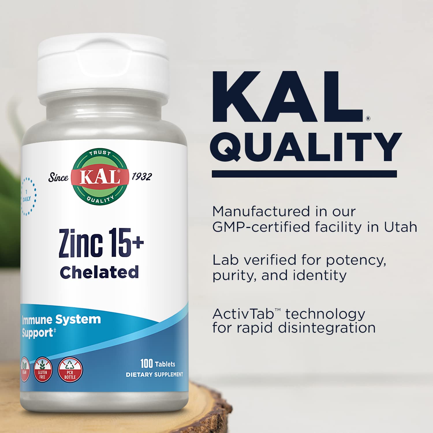Supplement facts panel showing trace minerals