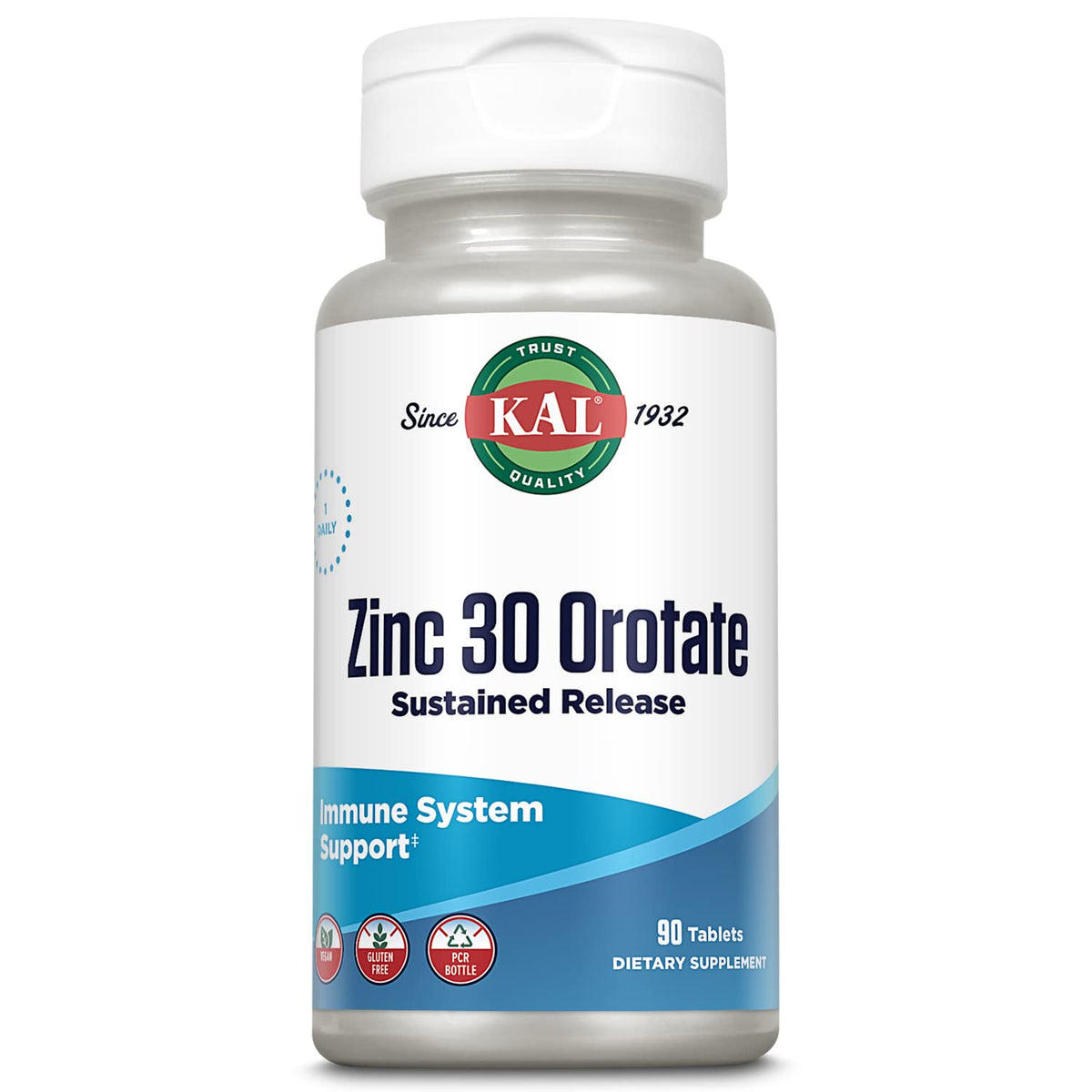 KAL Zinc Orotate 30mg bottle