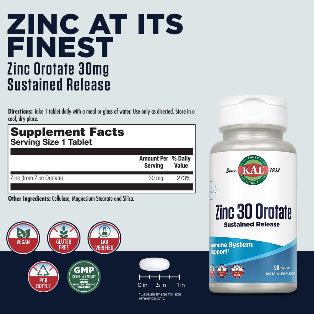 Close-up of zinc tablets