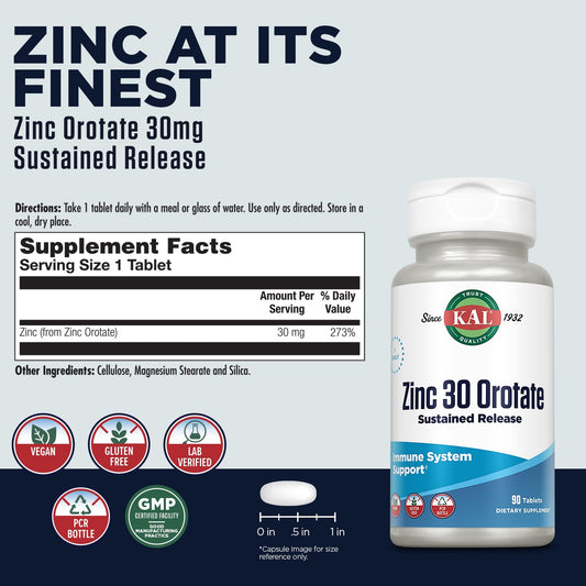 Close-up of zinc tablets