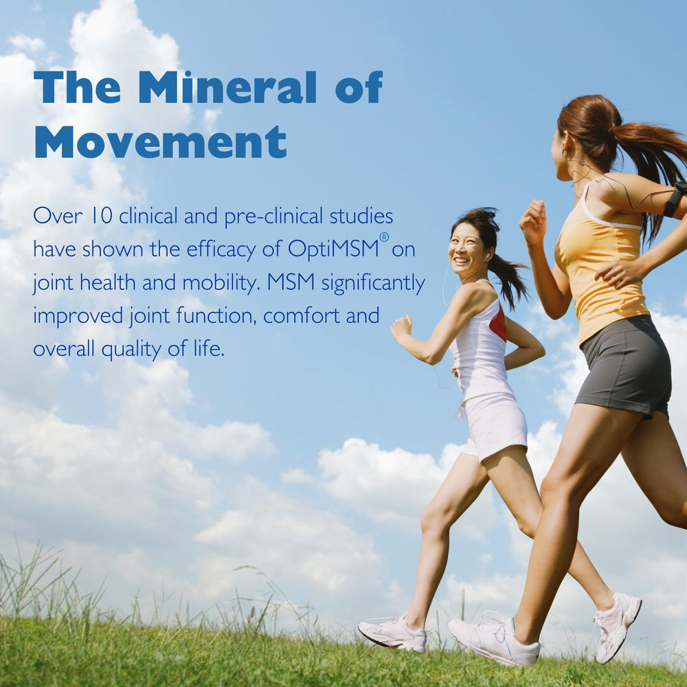 Joint health and mobility messaging on MSMPure packaging