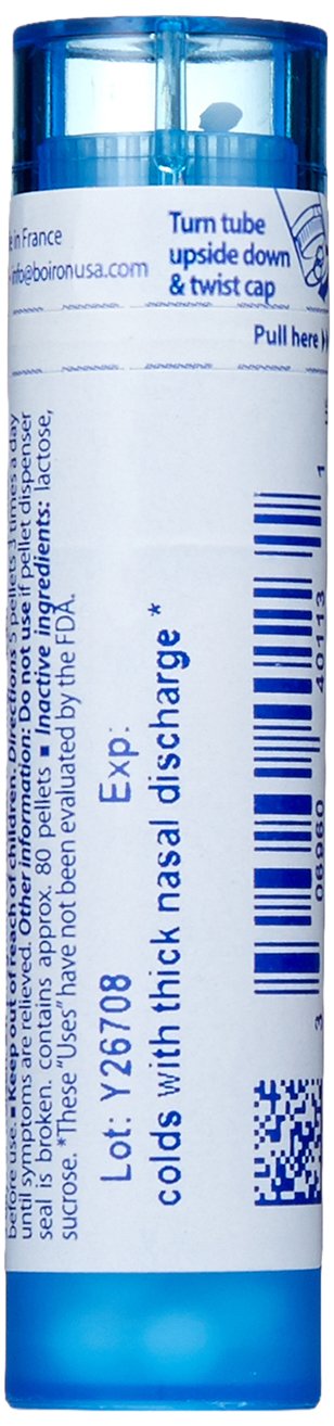 Close-up of quick-dissolving Kali Bichromicum 30C pellets