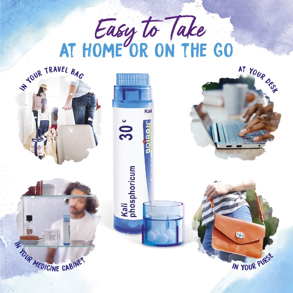 Close-up of Kali Phosphoricum 30C quick-dissolving pellets