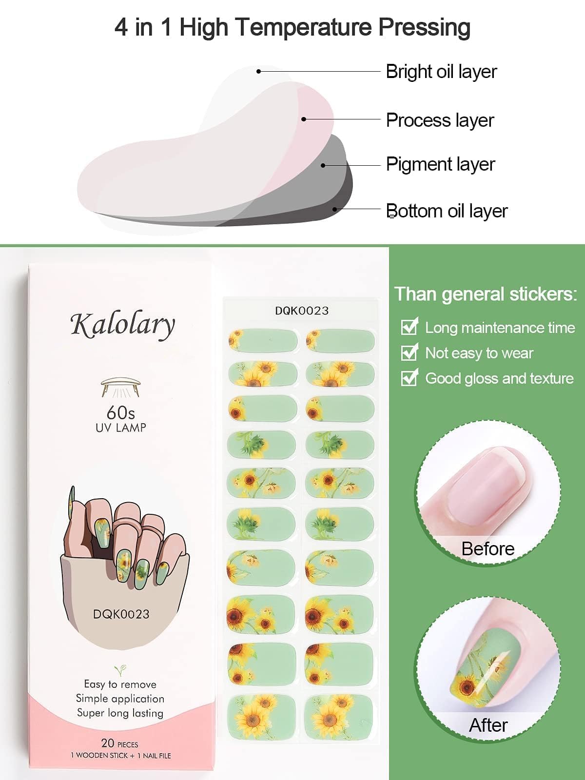 Kalolary Daisy nail file for smooth edges and clean finish