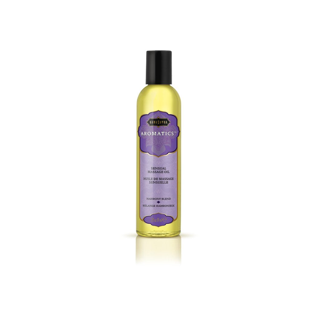 Kama Sutra Aromatics Harmony Blend Massage Oil bottle – 2 oz