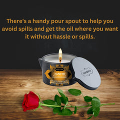 Hydrated skin after massage with coconut pineapple candle