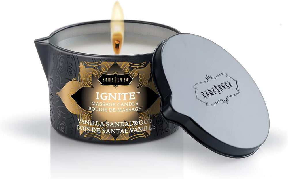 Kama Sutra Massage Candle Tahitian Sandalwood 6 oz product photo