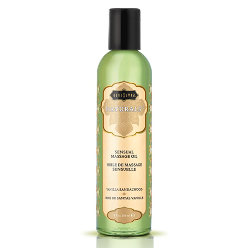 KAMA SUTRA Naturals Massage Oil Vanilla Sandalwood 8 oz