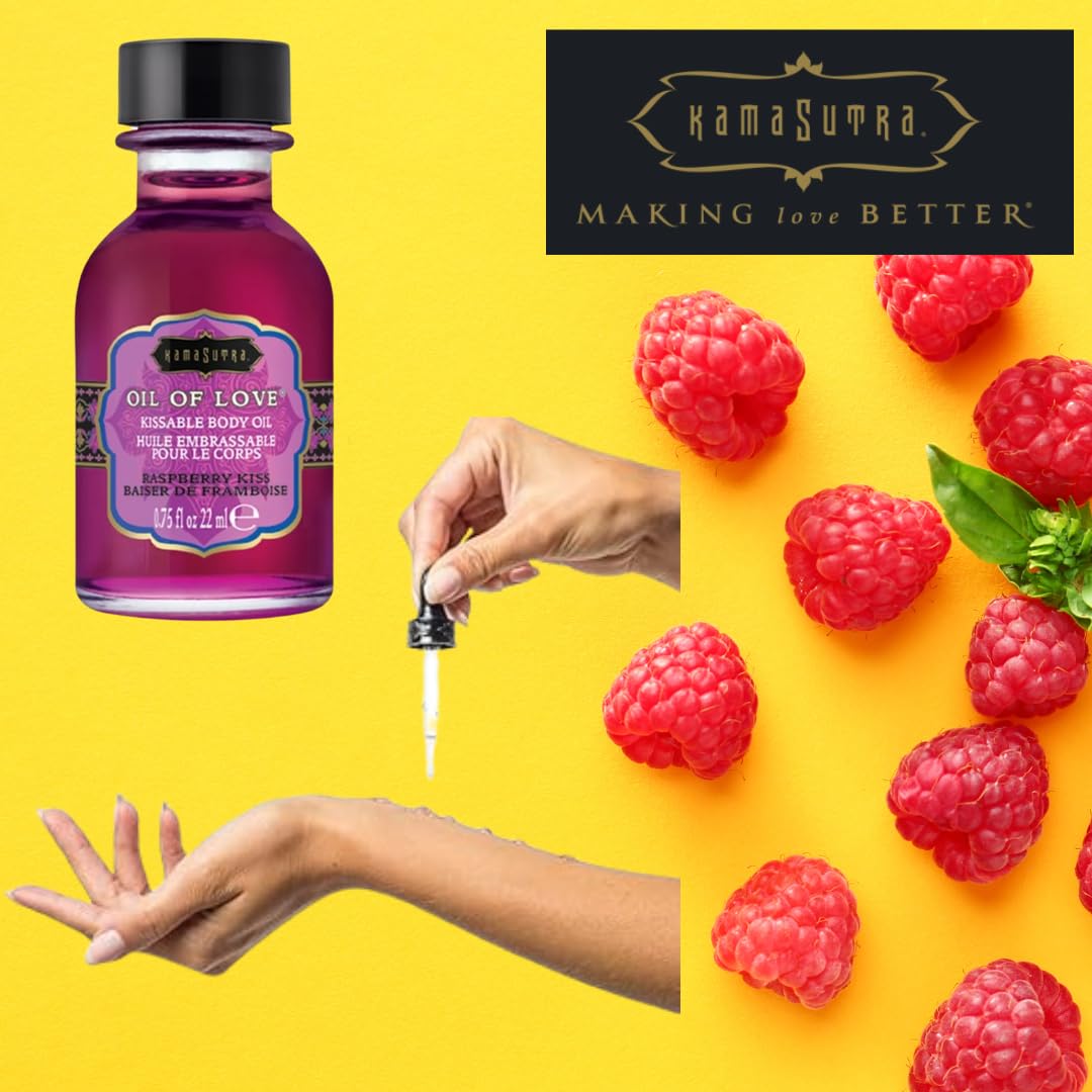 Applying Raspberry Kiss oil to skin
