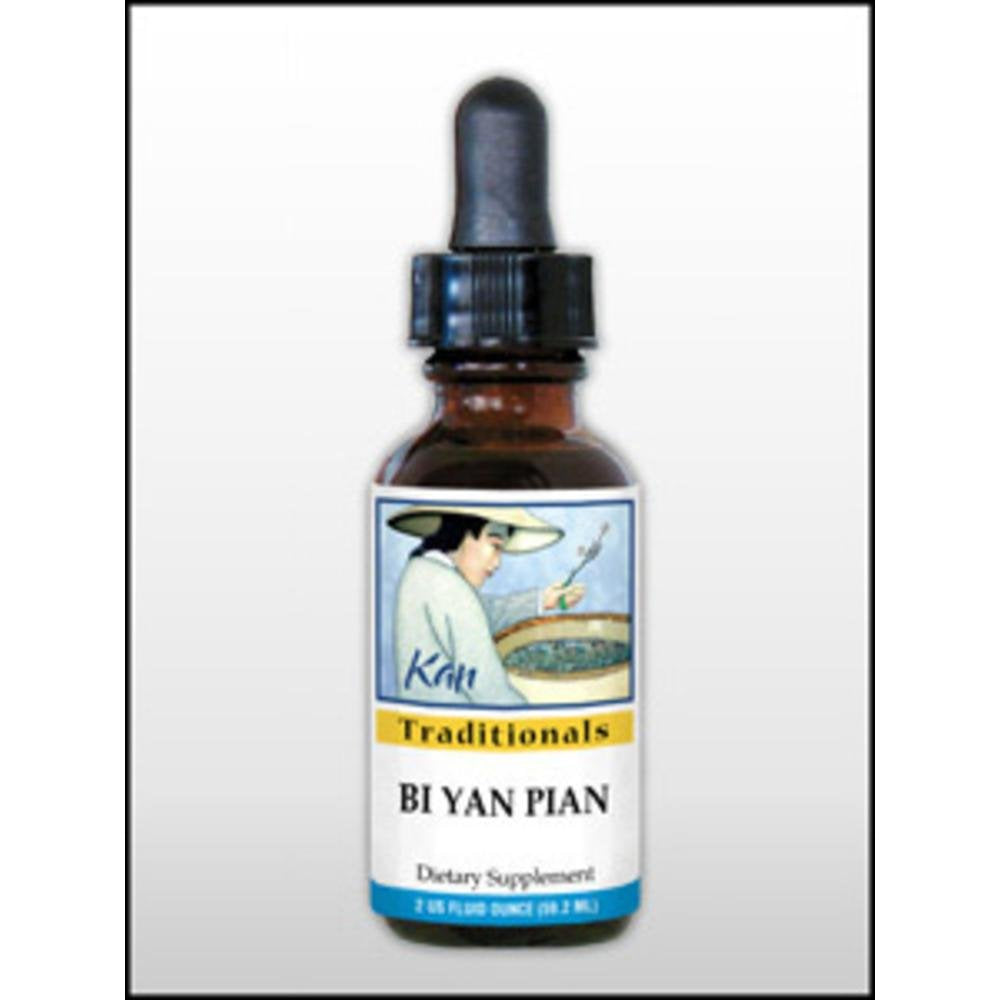 Bi Yan Pian 1 oz bottle label from Kan Herbs