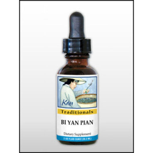 Bi Yan Pian 1 oz bottle label from Kan Herbs