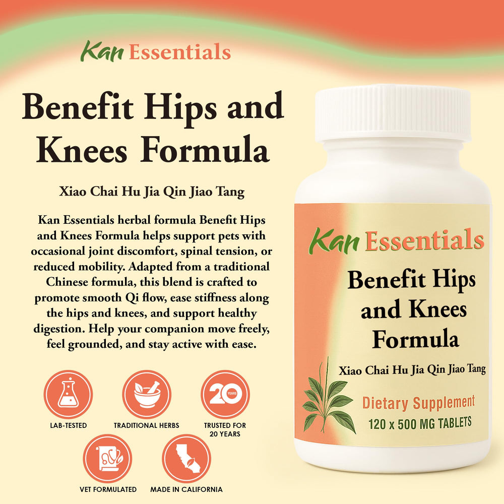 Ingredients list for Kan Herbs Essentials Hips and Knees