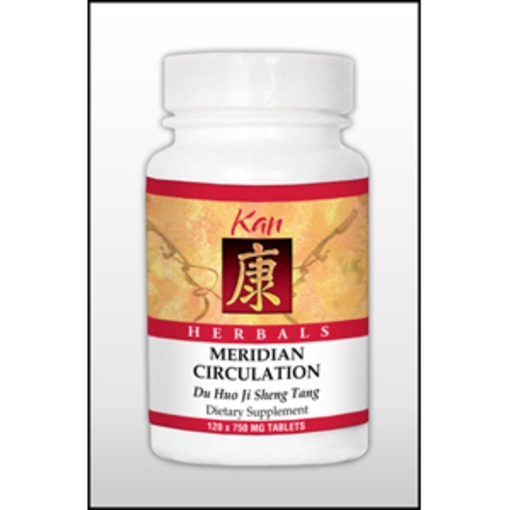Kan Herbs Meridian Circulation 120 tabs bottle and label