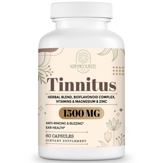 Bottle of Kanacoufce 1500mg tinnitus supplement