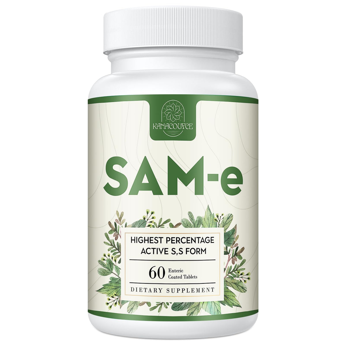 Kanacoufce SAM-e 1100mg bottle with 60 tablets
