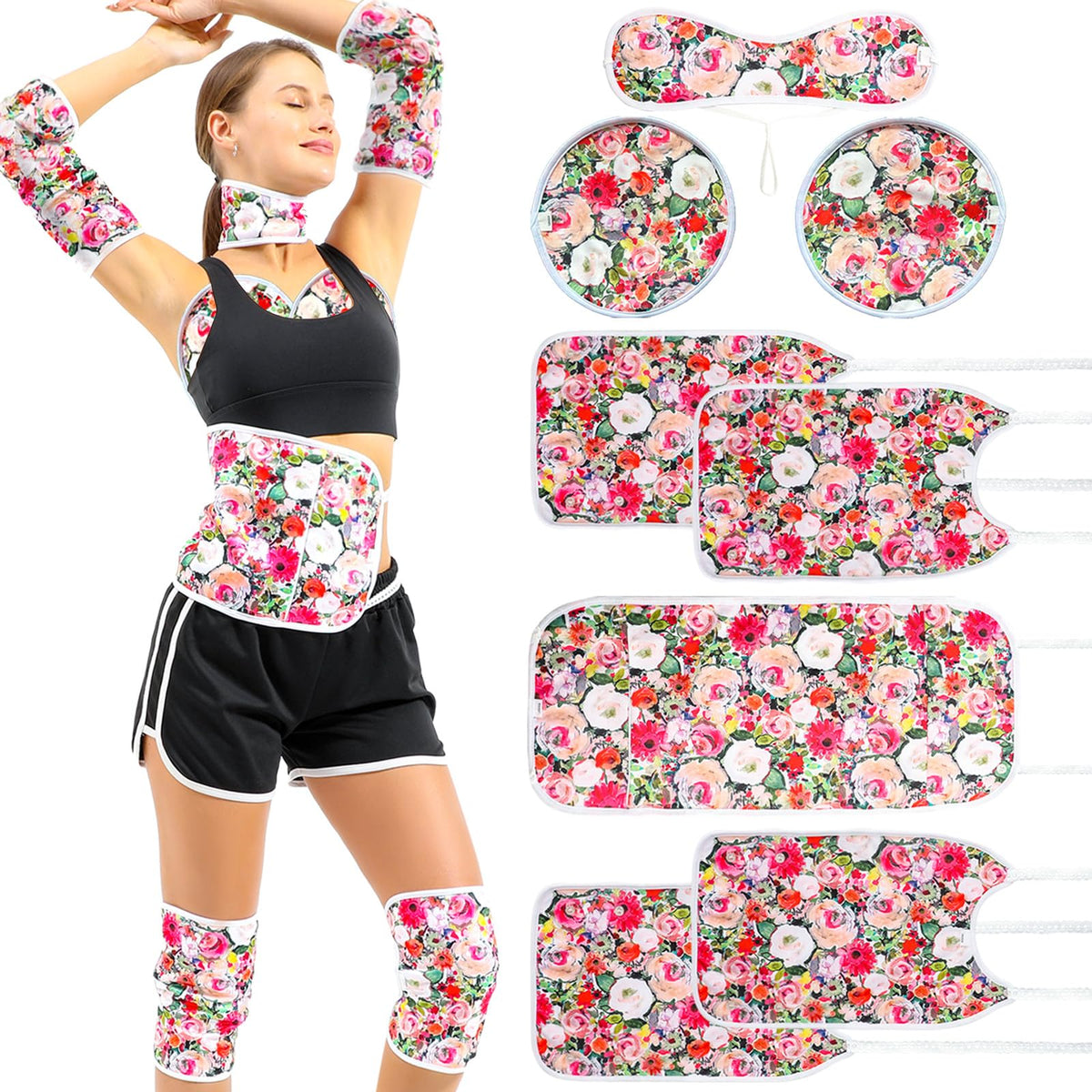 KANAV 8-piece castor oil pack wrap set main product image