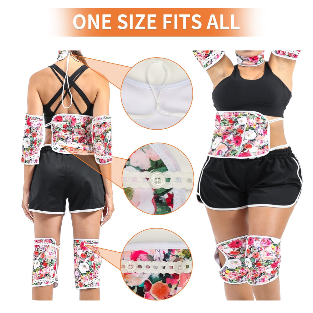 Two castor oil breast pads included in the set