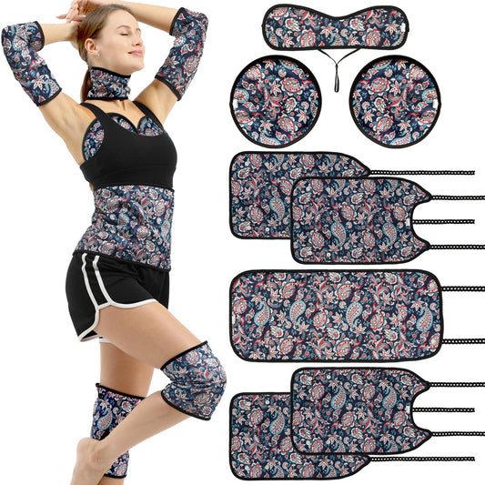 KANAV 8-Piece Castor Oil Pack Wrap Set – full product image