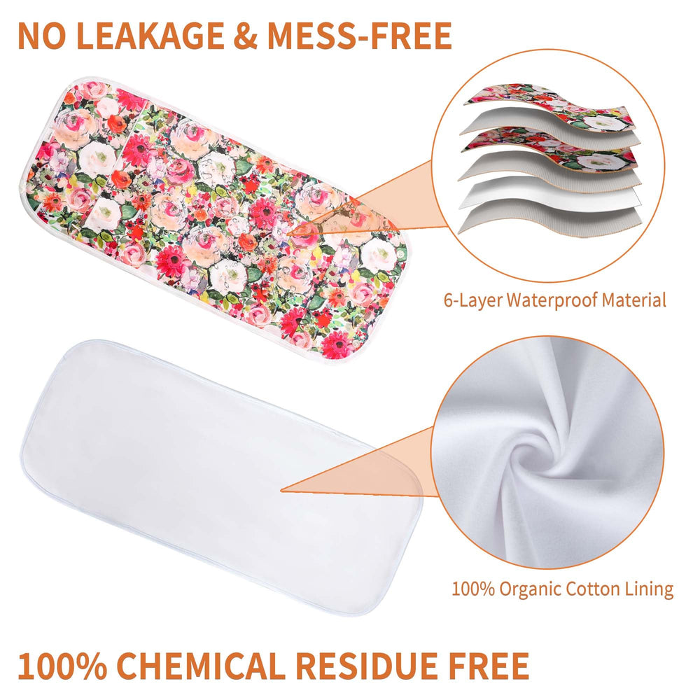 Castor oil pack wraps designed for knees and arms