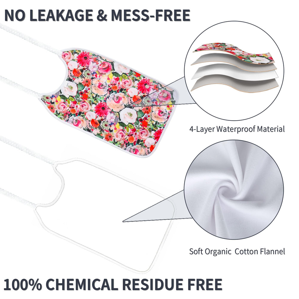 Material layers: organic cotton, breathable polyester and oil-proof membranes